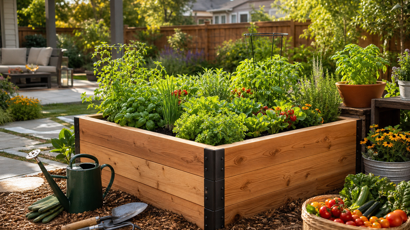 Cera Garden How to Build a Raised Garden Bed for Vegetables and Herbs in US Backyard Spaces guide image for United States (USA) shoppers