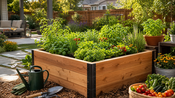 How to Build a Raised Garden Bed for Vegetables and Herbs in US Backyards