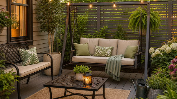 How to Pick the Perfect Outdoor Bench or Swing for Small Patios in the USA