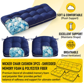 1 MIDDLE ONE Oxford fabric cushion resists moisture and fading