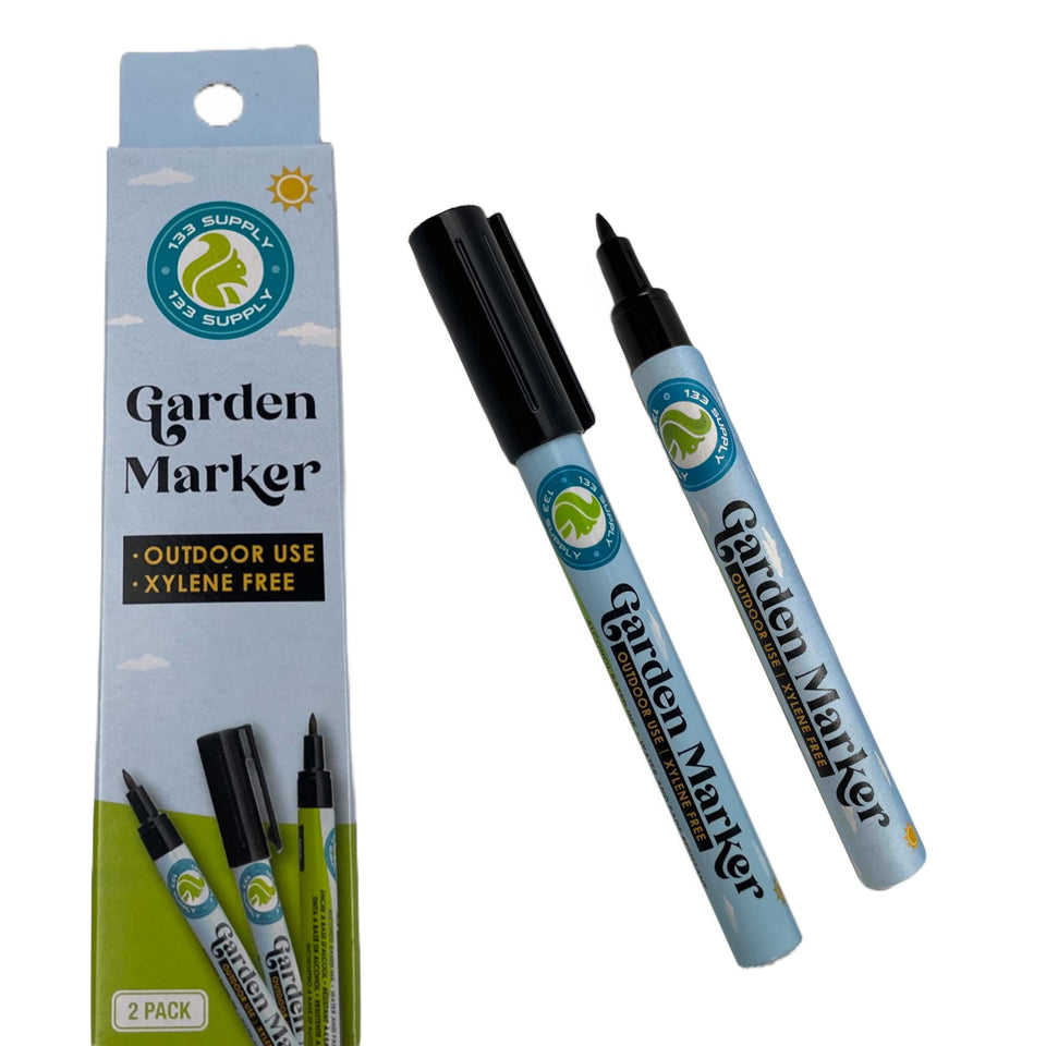 133 SUPPLY garden marker pen for outdoor use with a precise 0.8mm tip for clear plant labels.