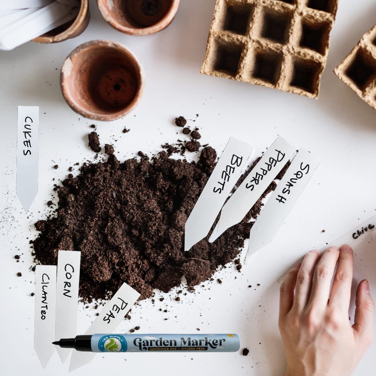 133 SUPPLY multi-surface marker for plastic, wood, and glass labeling.