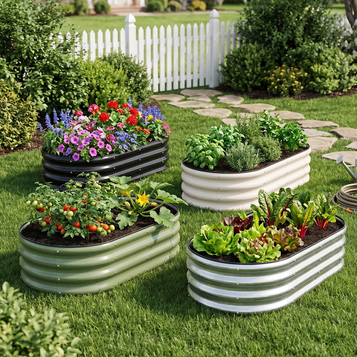1MORE raised garden bed invites family planting and fresh produce in your yard