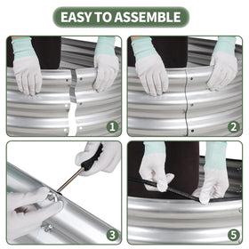 1MORE galvanized raised garden bed rubber strips add padding and protection