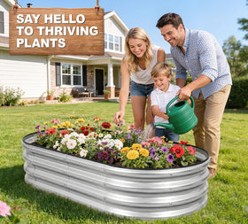 1MORE galvanized raised garden bed weather-ready for year-round planting