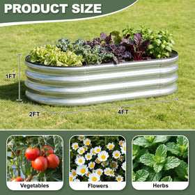 1MORE raised bed open-bottom provides ample space for vegetables.