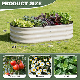 1MORE raised bed with open bottom promotes drainage and healthy root growth