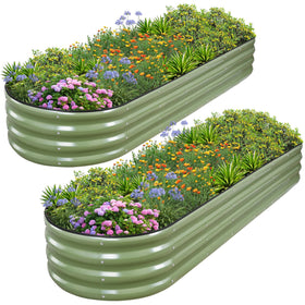 1MORE Galvanized raised garden bed unboxing reveals durable metal panels for outdoor gardening