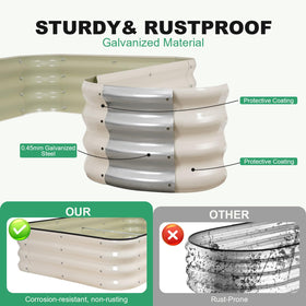 1MORE heavy-duty galvanized construction resists weather and rust over seasons