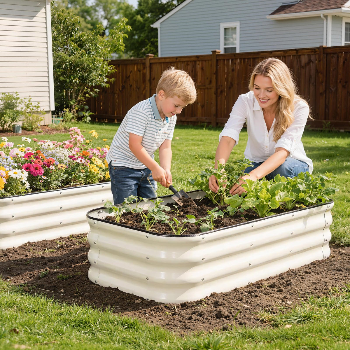 1MORE modular raised bed assembly parts illustrate quick, tool-free setup