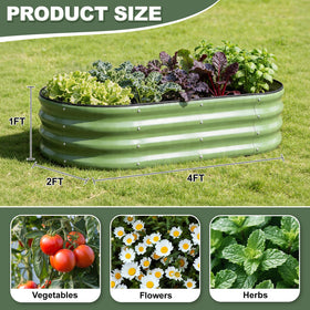 1MORE garden bed outdoors demonstrates weather-resistant finish