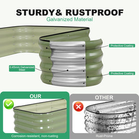 Double-rolled edge on 1MORE bed panels for safer outdoor assembly
