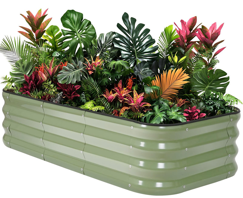 1MORE raised garden bed main unit enabling flexible layouts for outdoor space