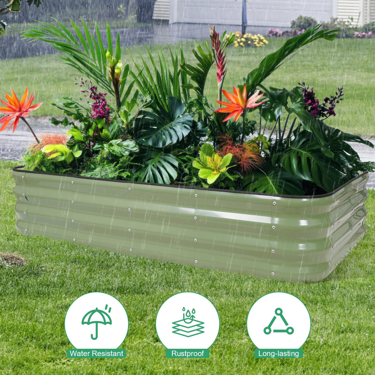 1MORE Raised Garden Bed modular layout demonstrates flexible space planning.