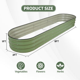 1MORE weatherproof garden bed shown in a yard setting for outdoor use.