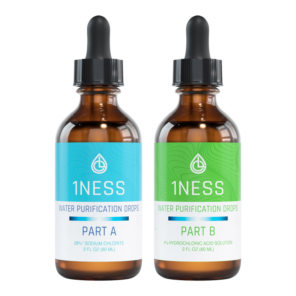 1NESS PRODUCTS chlorine dioxide kit bottle A for portable field water treatment