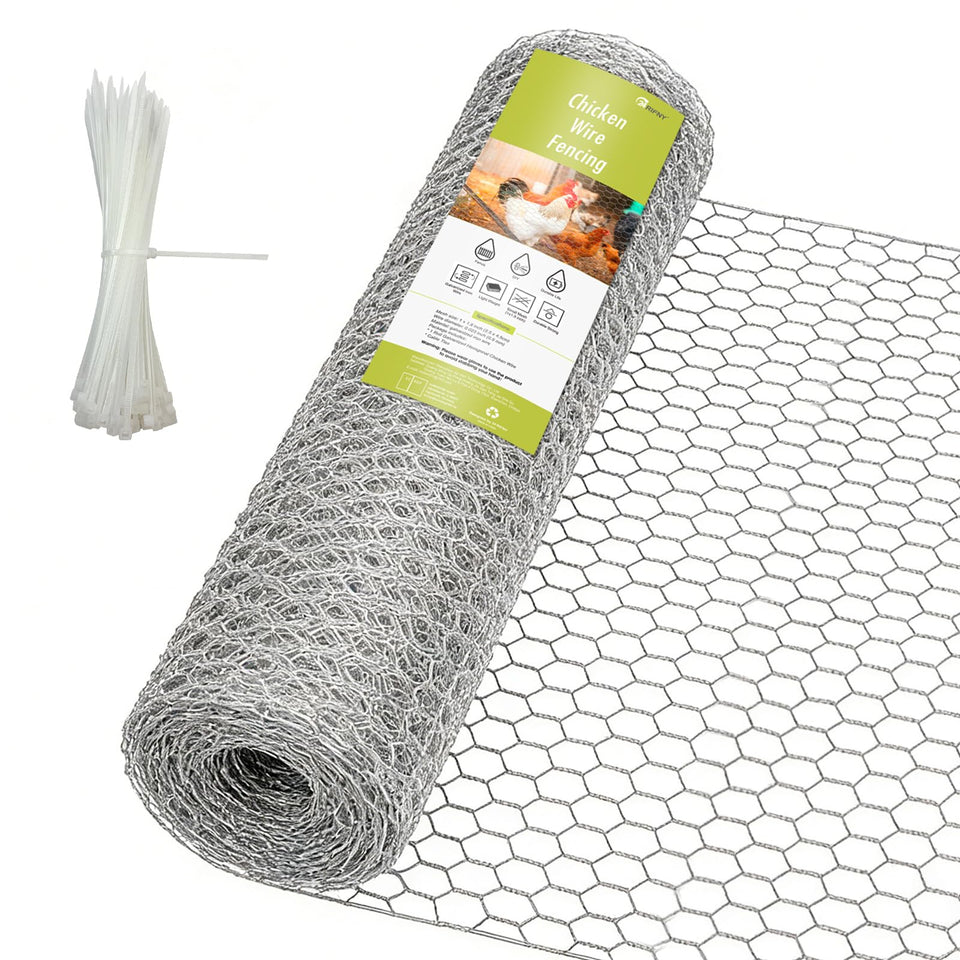 24 Rifny chicken wire fencing roll for easy garden and coop setup