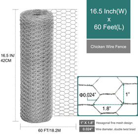 24 Rifny galvanized poultry wire netting designed for coops and pens.