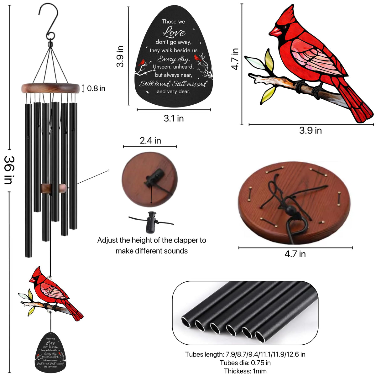 2IMT red cardinal glass suncatcher catching sunlight and symbolizing memory