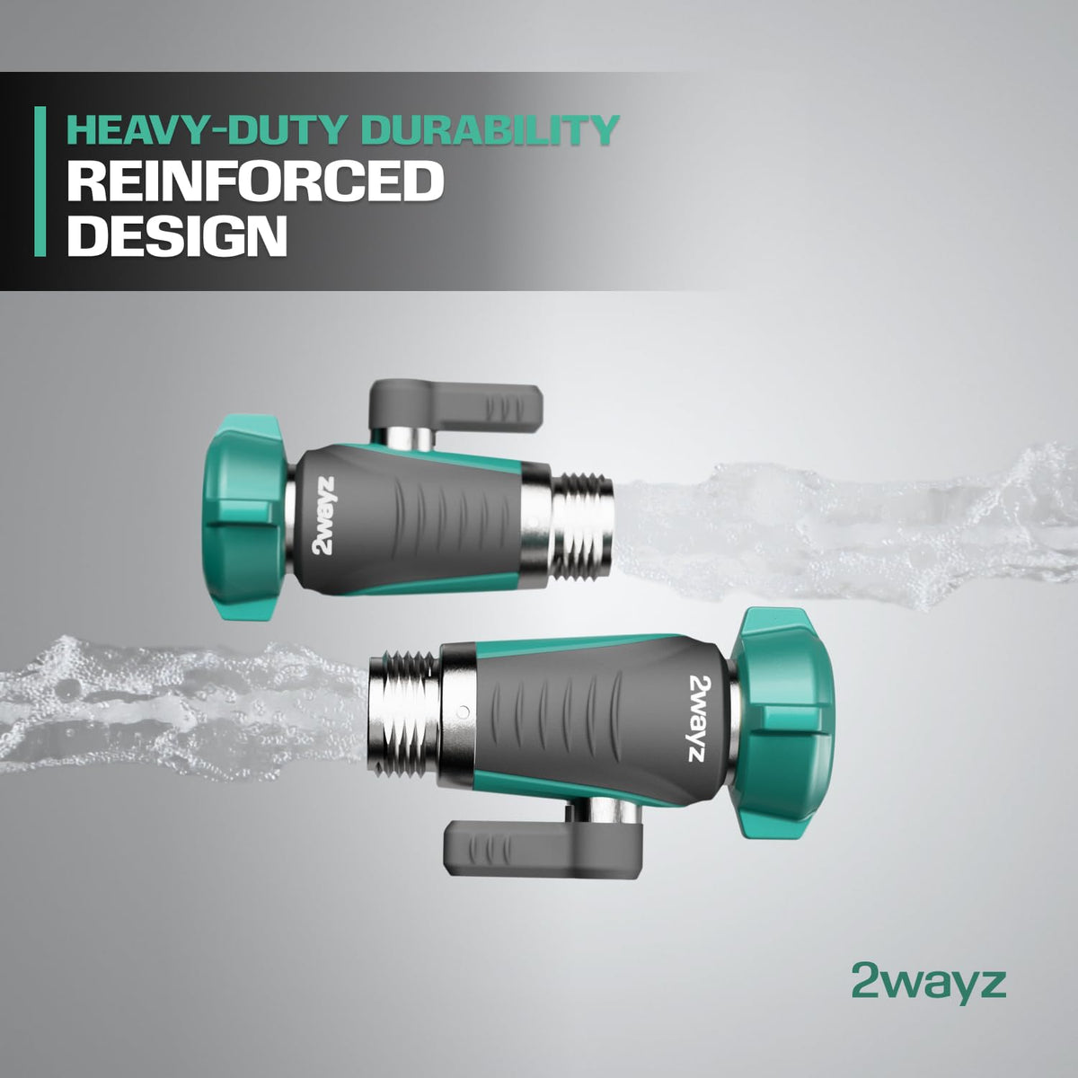 2WAYZ easy install on 3/4-inch hose with grip