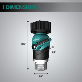 2WAYZ ergonomic flow-control handle enables precise water regulation.