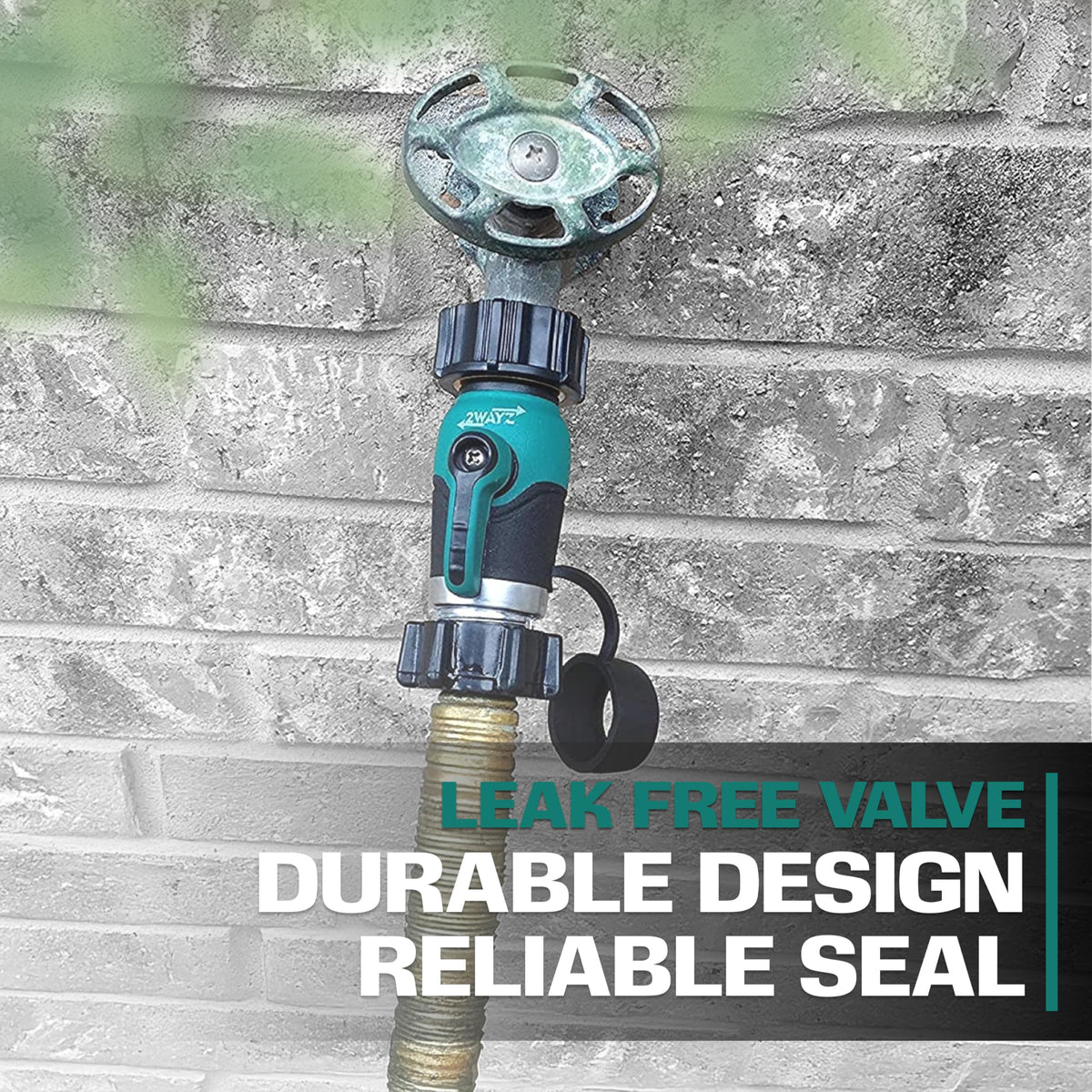 2WAYZ leak-proof seal prevents drips during garden watering.