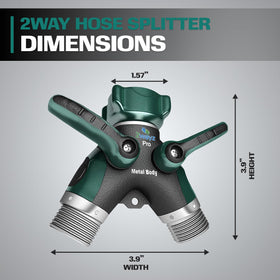 Easy-grip handles on the 2WAYZ splitter enable effortless operation.