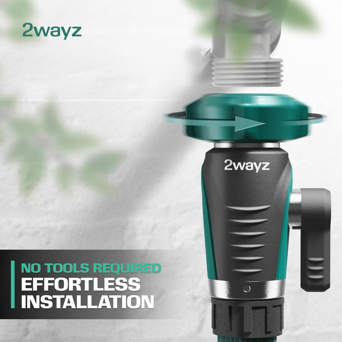 2WAYZ outdoor setup ready for lawn and garden tasks