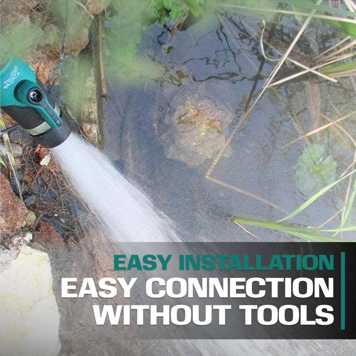 2WAYZ outdoor watering setup showing flexible, adjustable flow options.