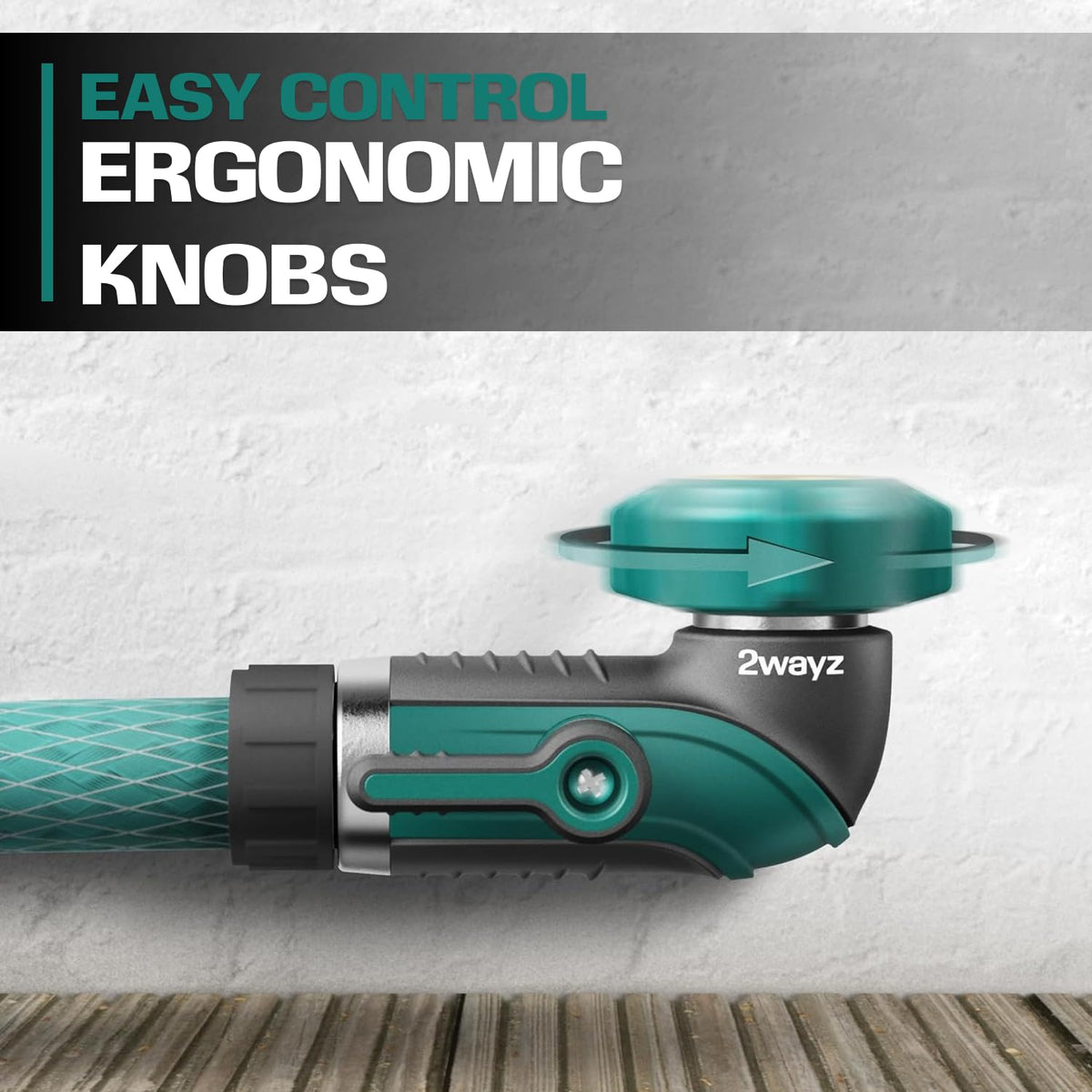 2WAYZ compact dimensions fit tight spaces near walls and spigots.