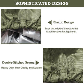 2win2buy easy-to-place cover with breathable fabric for storage