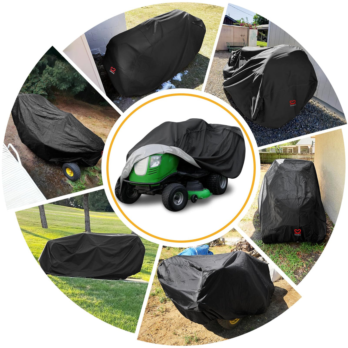 2win2buy covers the entire mower setup, including bagger and bumpers, for comprehensive protection