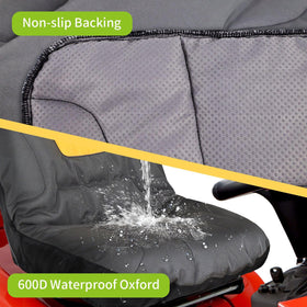 2win2buy riding lawn mower seat cover with padded cushion for comfort during mowing