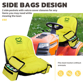 2win2buy reflective strips improve night visibility while mowing