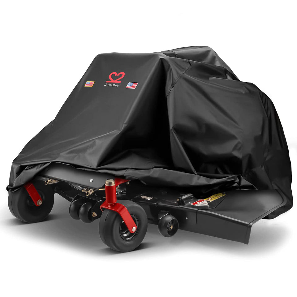 2win2buy universal zero-turn mower cover protects decks up to 60 inches