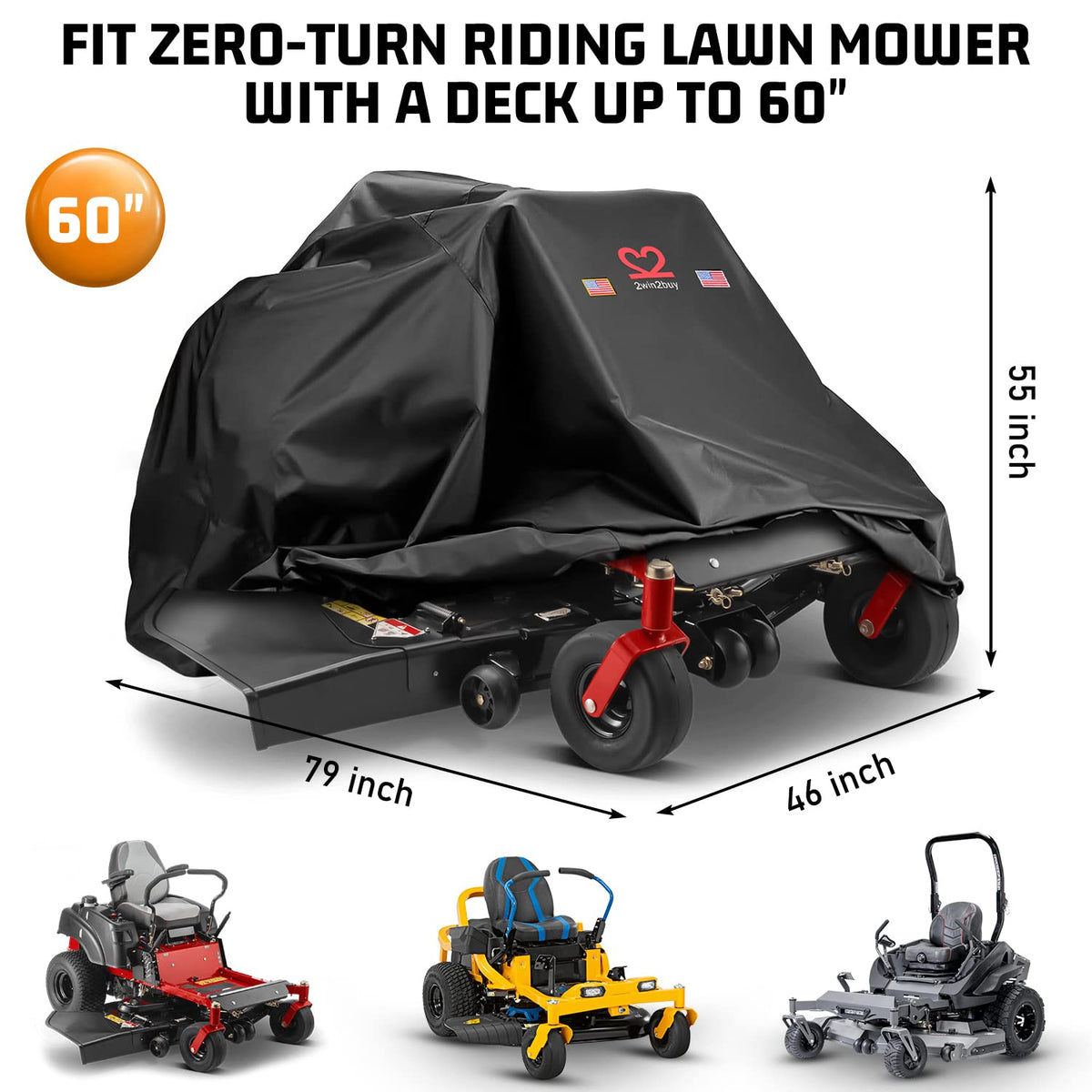 2win2buy venting feature reduces heat and moisture buildup inside
