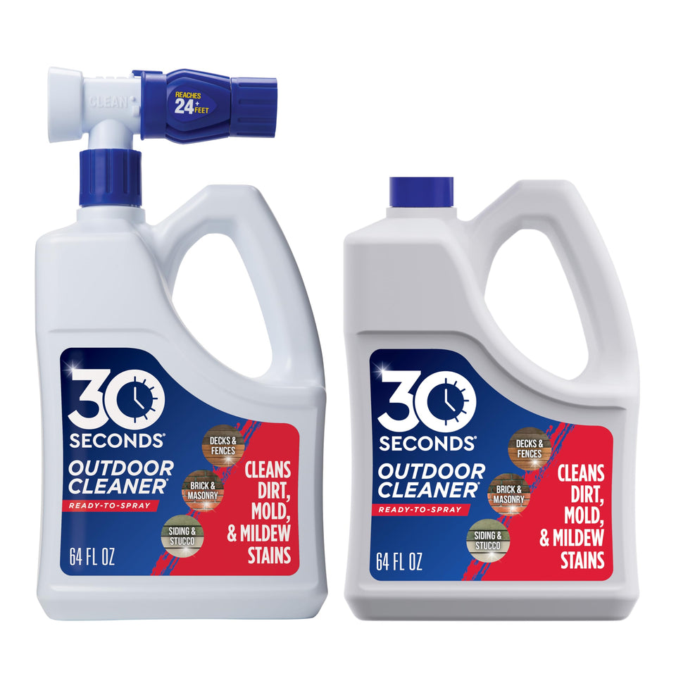 30 Seconds Outdoor Cleaner with hose end sprayer for quick exterior cleaning