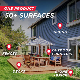 30 Seconds Outdoor Cleaner concrete sidewalk cleaned evenly for a refreshed appearance