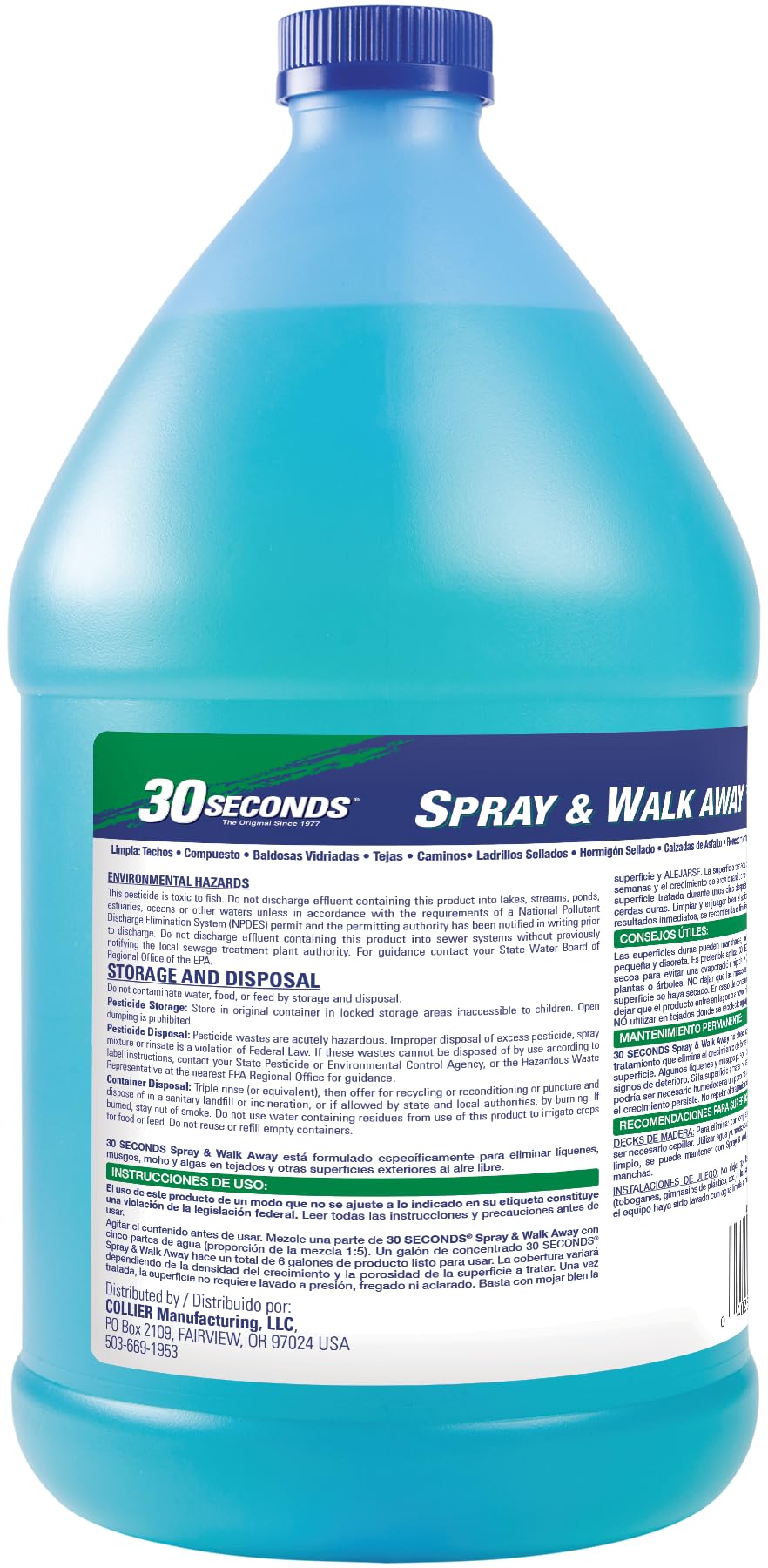 30 SECONDS Spray & Walk Away application shows effortless cleaning.