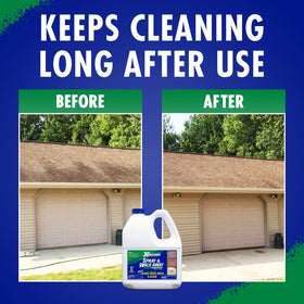 30 SECONDS Vinyl siding mildew removal for exterior finish.