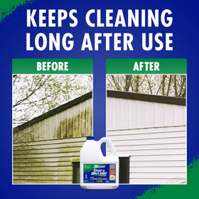 30 SECONDS Wood deck mildew cleaning for outdoor spaces.