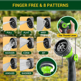 360Gadget connectable hose lengths extend to 200 feet for larger outdoor projects.