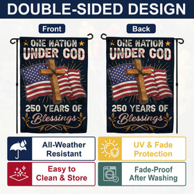 36AQUA double-sided flag prints clearly from all angles for yard decor