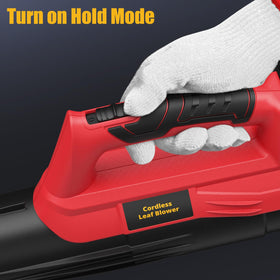 Ergonomic grip enhances control during extended yard work.