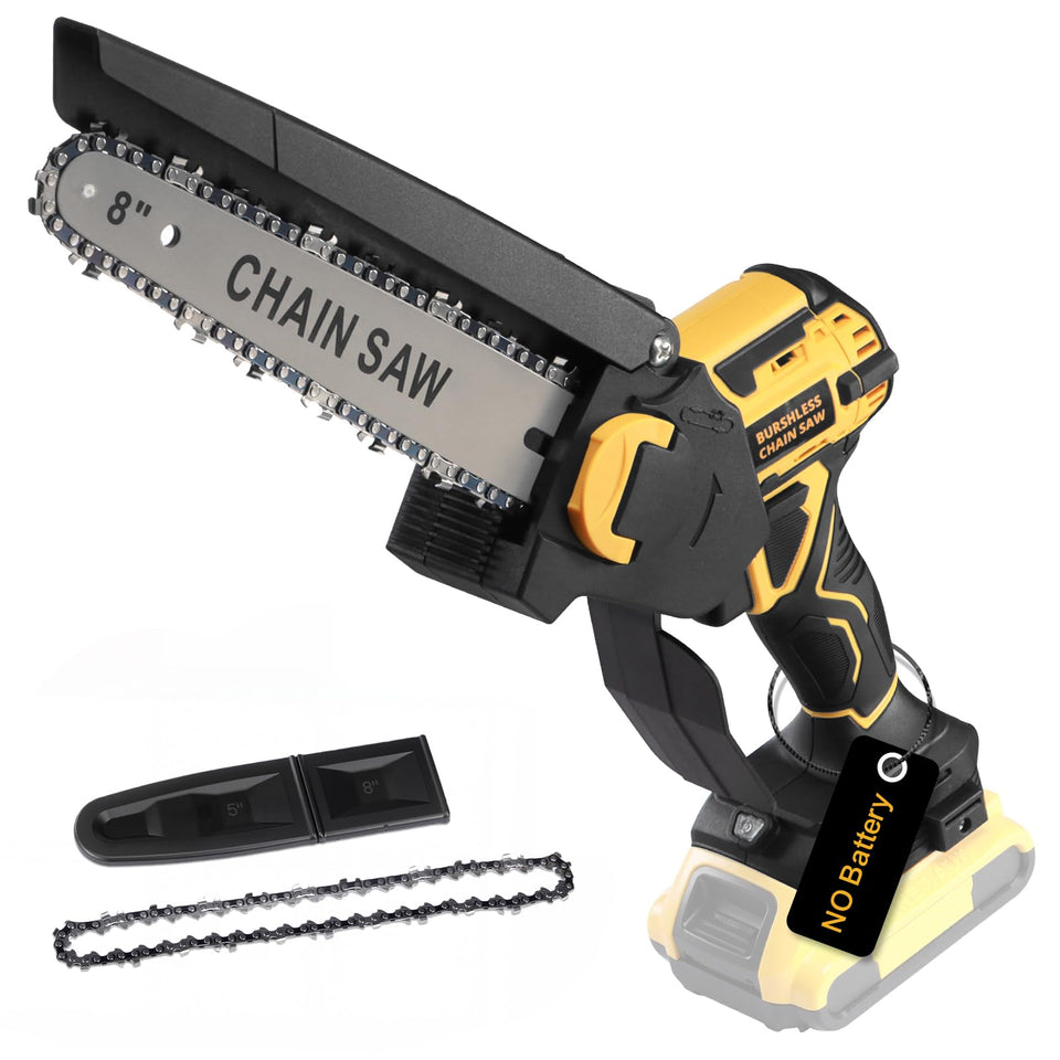 3D VO INN DeWalt 20V chainsaw with 8-inch bar for pruning tasks
