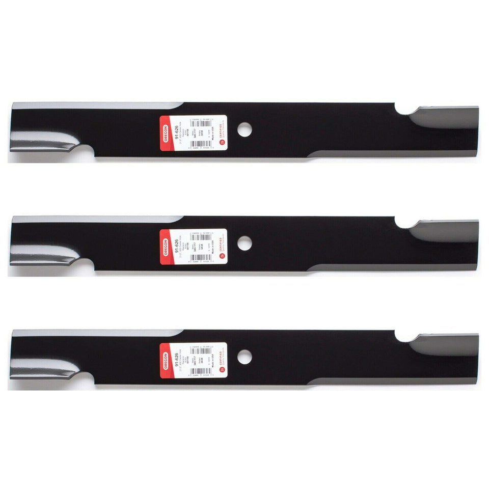 3PK Oregon 91-626 blade pack for compatible 61-inch mower decks