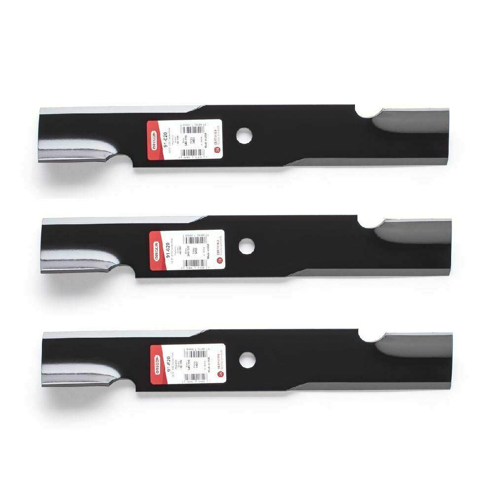 3PK USA mower blade in top-angle view for Scag compatibility and efficient cut.