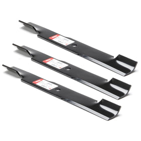 3PK USA mower blade close-up for 52-inch deck; reliable cut and durable construction.