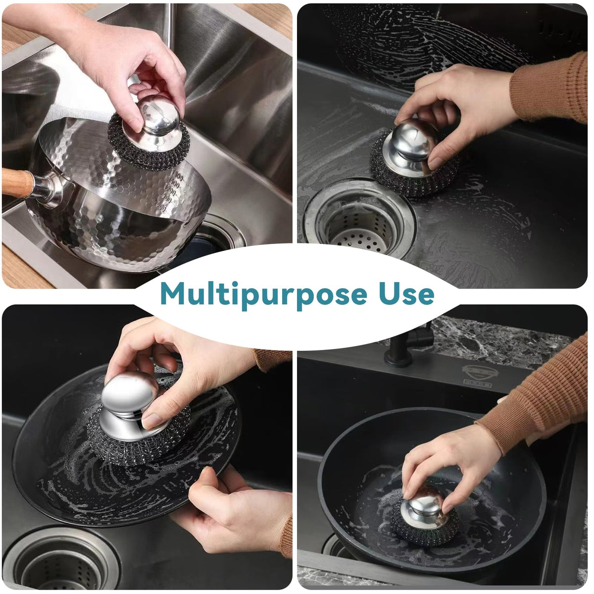 3SAIT oven cleaner brush reaching tight corners and grates