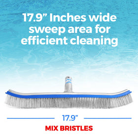 Curved-edge design cleans corners and walls effectively